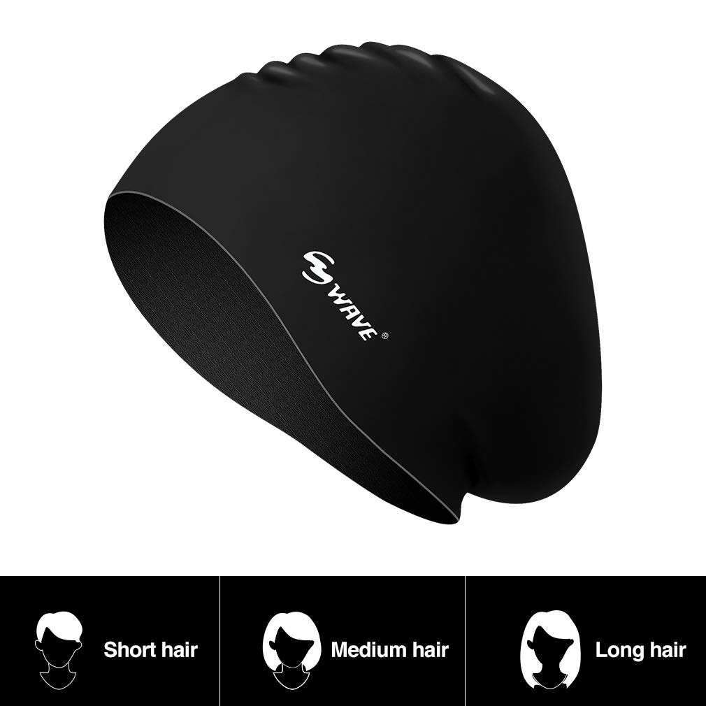 WAVE Mũ Bơi Bằng Silicone Chất Lượng Cao Dành Cho Nữ Và Nam