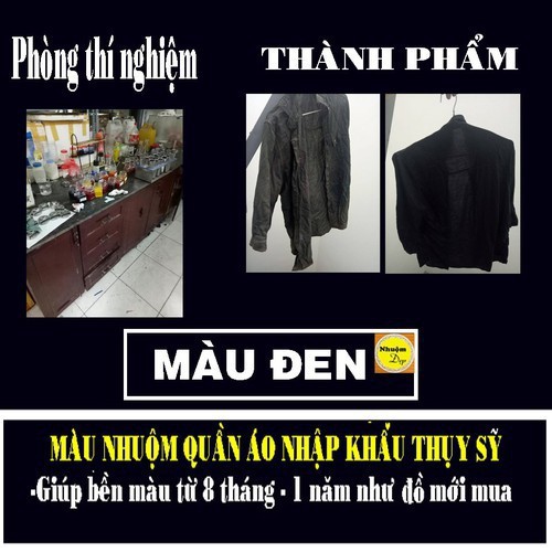 Thuốc nhuộm quần áo đen VIP