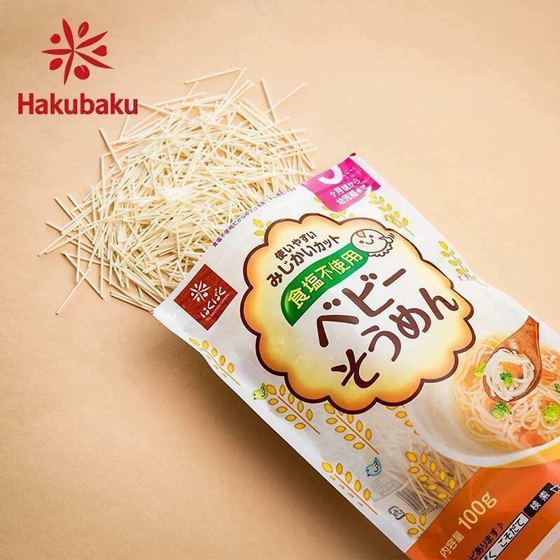 Mì, bún khô somen Hakubaku Nhật cho bé