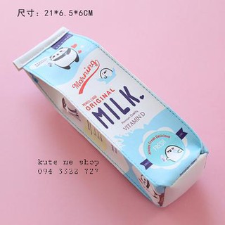 Bóp viết hình bịch sữa
