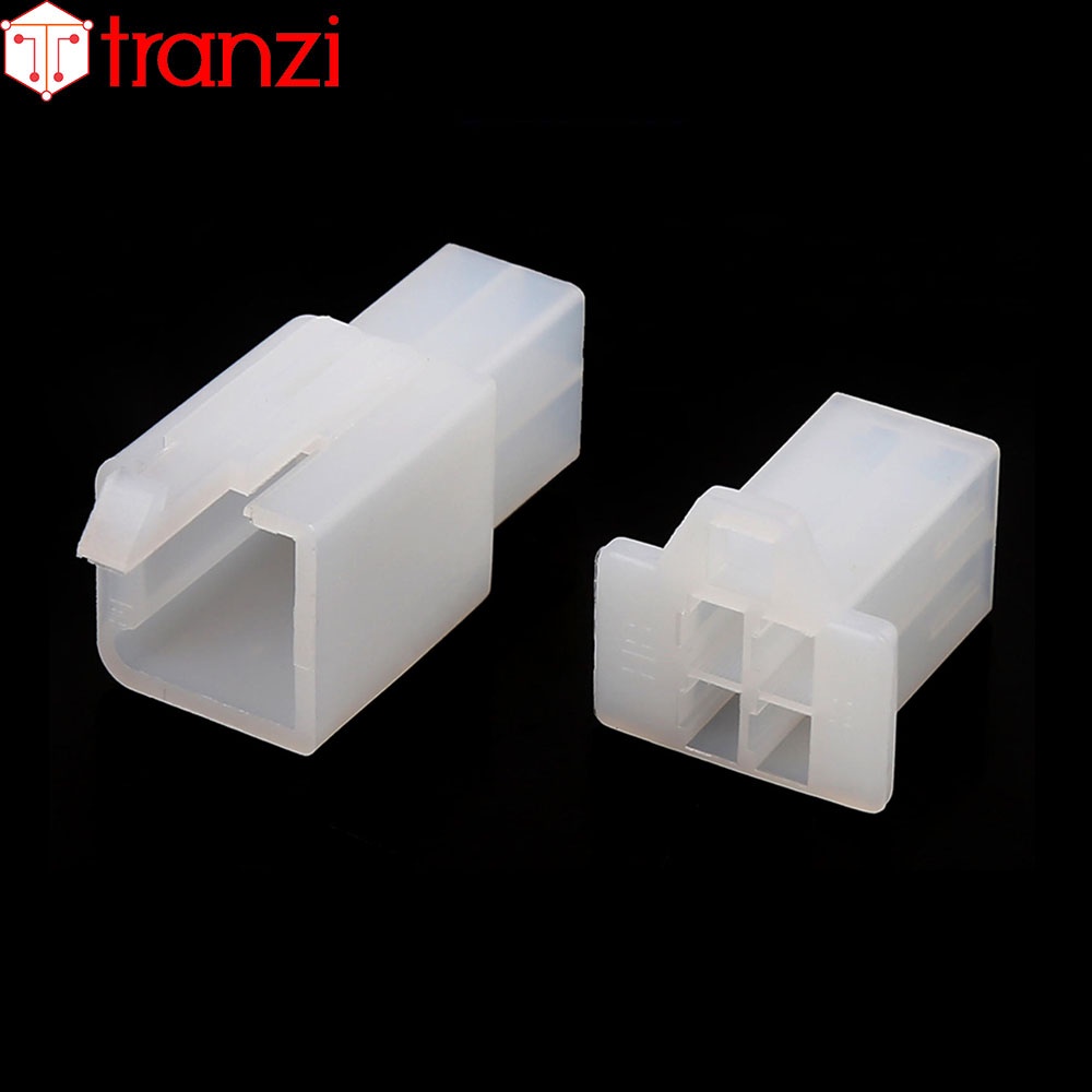 Vỏ header 2.8mm 28050 4P bộ đực cái trắng - túi 5 bộ đực cái