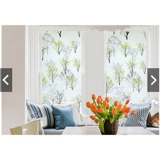 Combo 5m decal dán kính mờ cây xanh khổ 45cm
