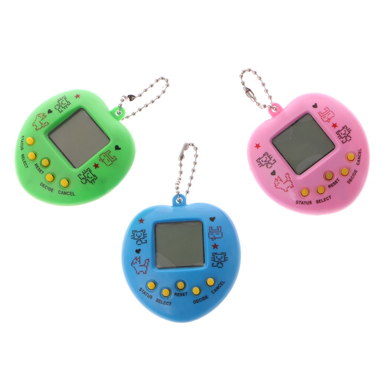 Máy chơi game nuôi thú ảo kèm dây xích giáo dục sớm cho bé