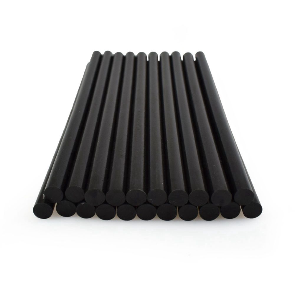 Set 20 que keo nến màu đen dài 200mm