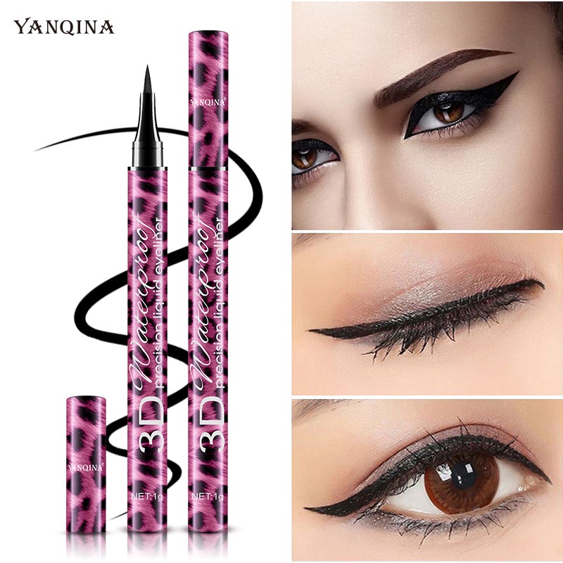 [Hàng mới về] Set bút kẻ mắt + mascara chống thấm nước chuốt mi cong dày thiết kế vỏ in họa tiết da báo độc đáo | BigBuy360 - bigbuy360.vn