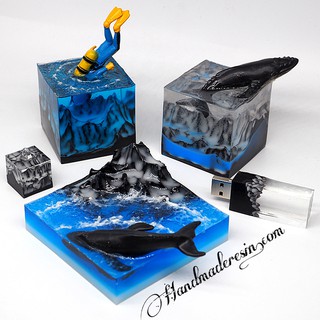 [RESIN ART] Mô hình Rùa biển