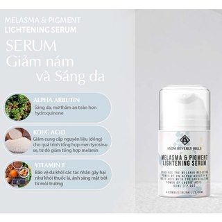Serum sáng da mờ thâm nám ASDM Beverly Hill Melasma and Pigment Lightening Serum 60ml