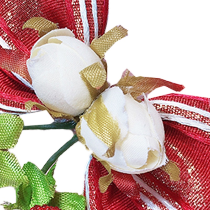 Kẹp Tóc Đính Nơ Họa Tiết Hoa Phong Cách Lolita