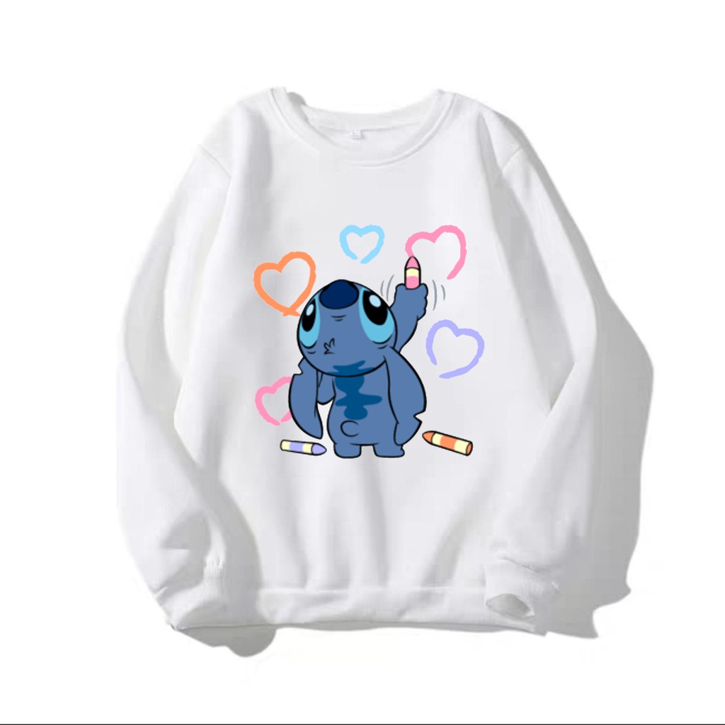 ÁO SWEATER NAM NỮ IN HÌNH STITCH (NHIỀU MÀU)