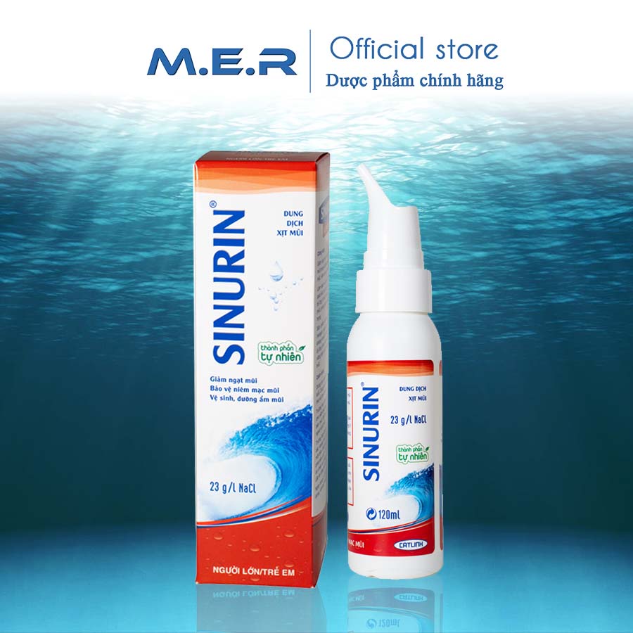 Xịt nước muối biến đẳng trương và ưu trương Sinurin