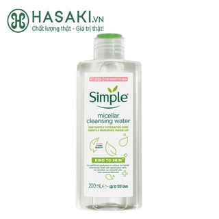 Nước Tẩy Trang Simple Dành Cho Da Nhạy Cảm 200ml