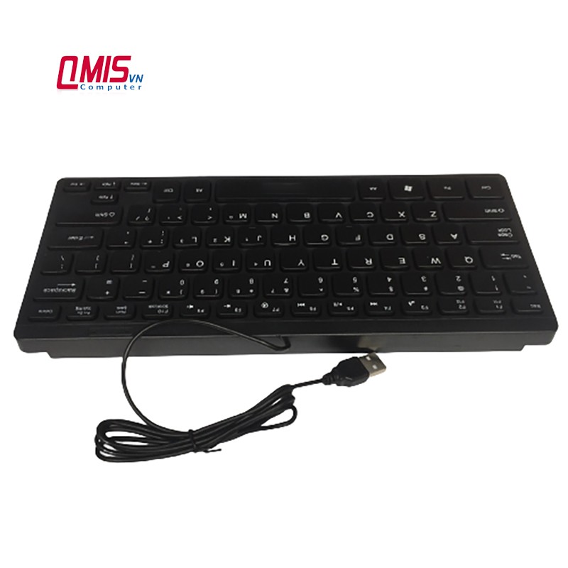 Bàn phím mini dùng cho laptop, máy tính để bàn PC - Cổng USB - BOSSTON