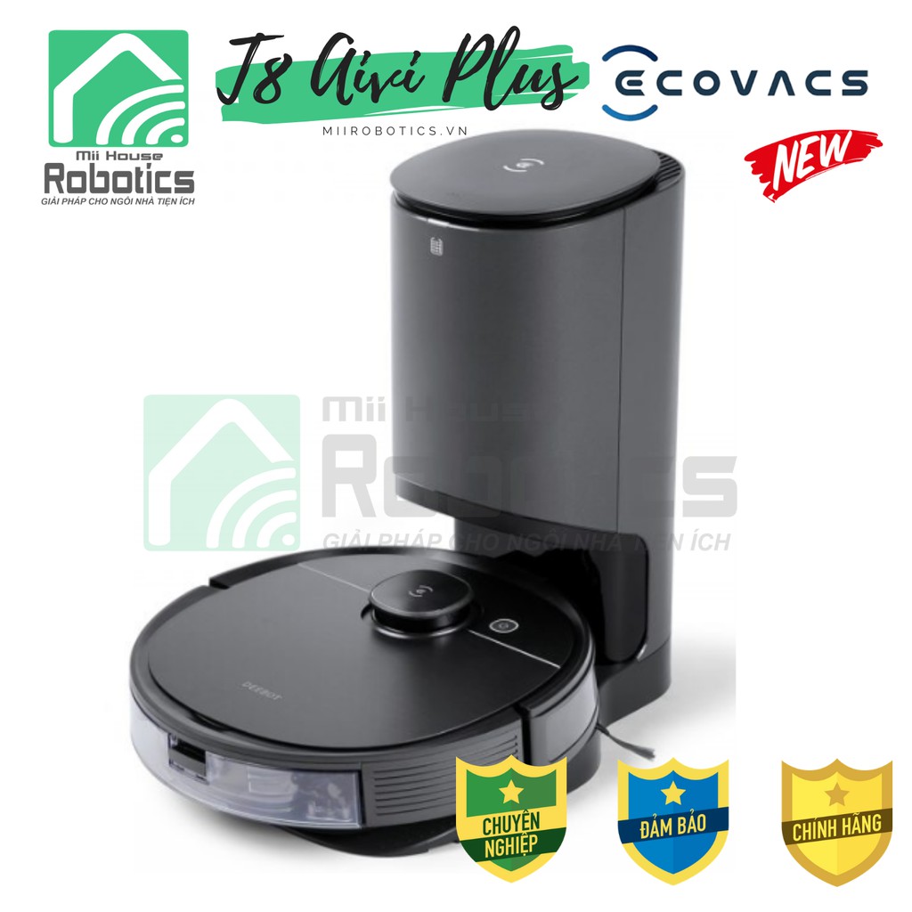 [Mod2021] Ecovacs DEEBOT T8 AIVI PLUS - Robot Hút Bụi - Robot lau nhà - Hàng mới 100% Chính hãng - Giá tốt nhất