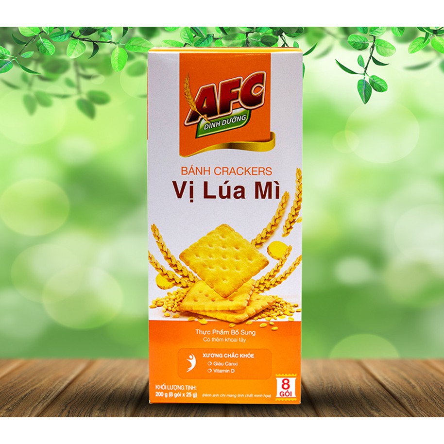 Bánh cracker AFC dinh dưỡng hộp 200g