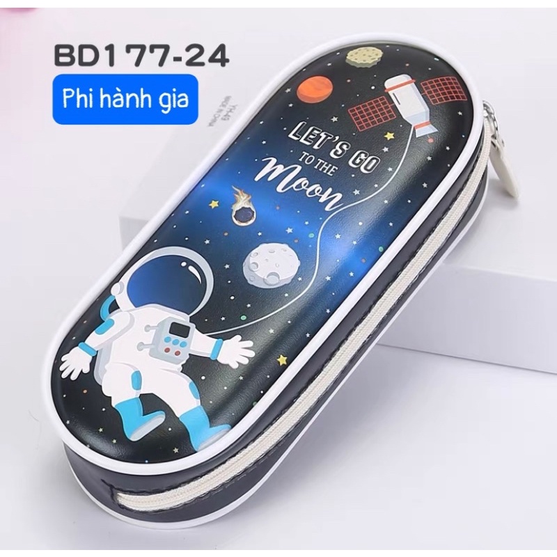 ￼Ví BD 177 Tráng Da Đựng Đồ Dùng Học Sinh - Hộp bút  1 Ngăn Dầy đẹp