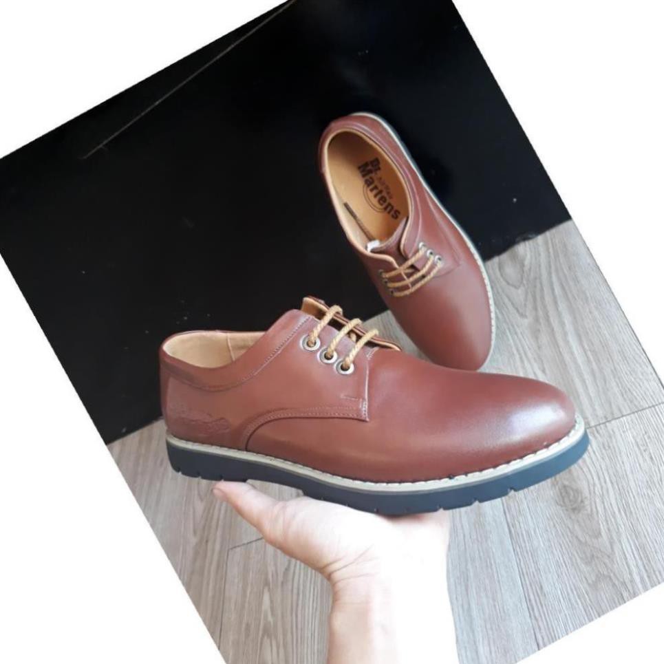 [Sale 3/3] Giày Đốc, Giày Dr Marten Nam Da Bò Cao Cấp Hàng Chuẩn Thấp Cổ, Giày Da Nam Cao Cấp G0112 Sale 11 , nn