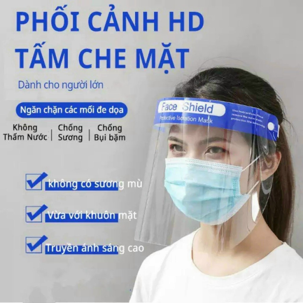 Kính Chống Giọt Bắn, Kính Bảo Hộ, Chống Bụi Đi Đường FACE SHIELD