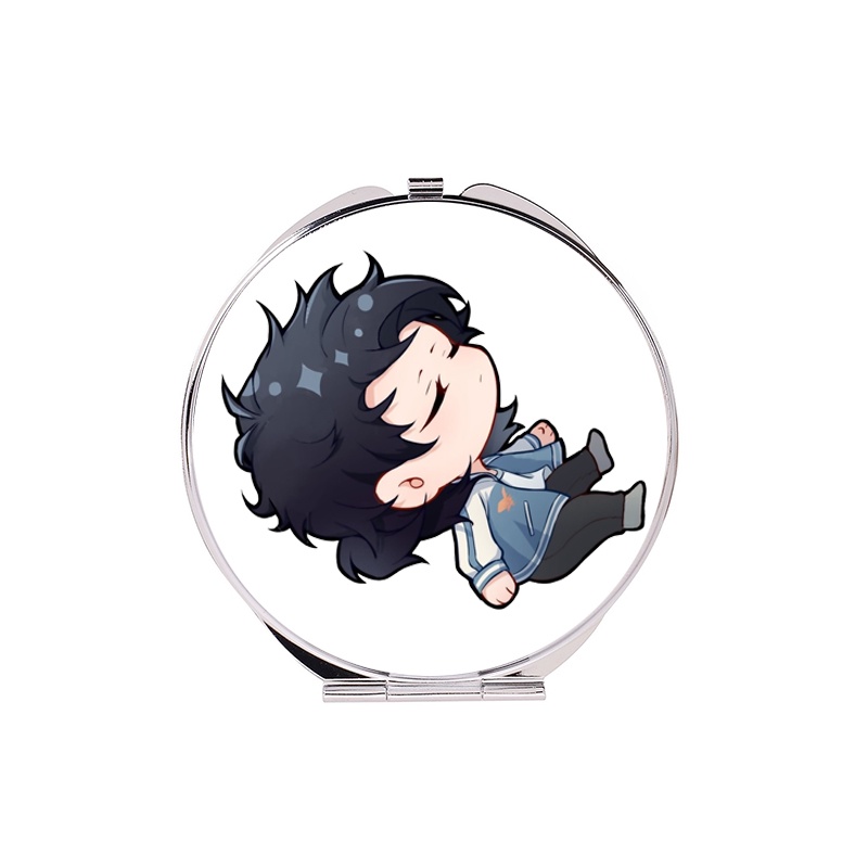 ( tròn ) Gương Người đại diện thời gian chibi anime bỏ túi cầm tay 2 mặt dễ thương tiện lợi quà tặng độc đáo