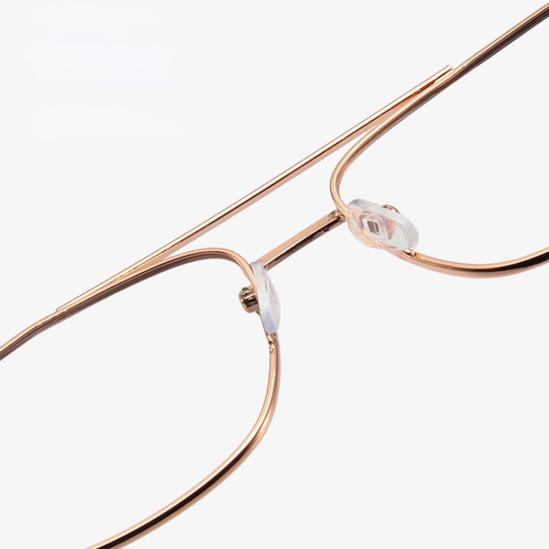 (KIQI-FASHION) COD Kính Chống Tia Bức Xạ Gọng Vuông Gọng Kim Loại Thời Trang Mới Cho Cả Nam Và Nữ