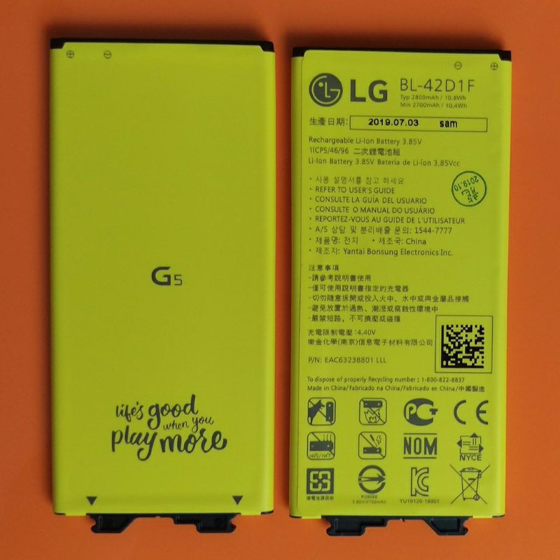 Pin LG G5 (BL-42D1F) 2800mAh - Hàng nhập Khẩu bảo hành 6 tháng