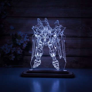 Mô Hình Đèn Led 3D Người Máy 1