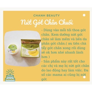 Nứt Gót chân Chuối Thái