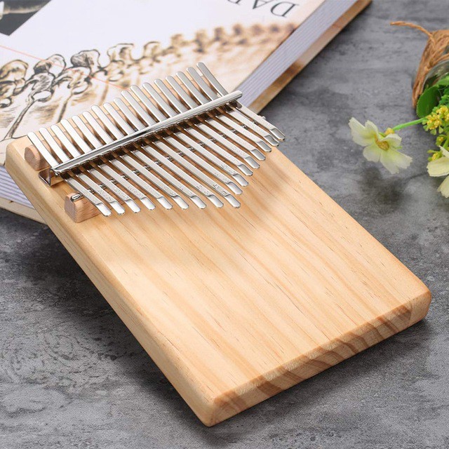 [ CÓ SẴN] Đàn kalimba 17 phím gỗ nguyên khối Mahagony GECKO000039 tặng haicneal