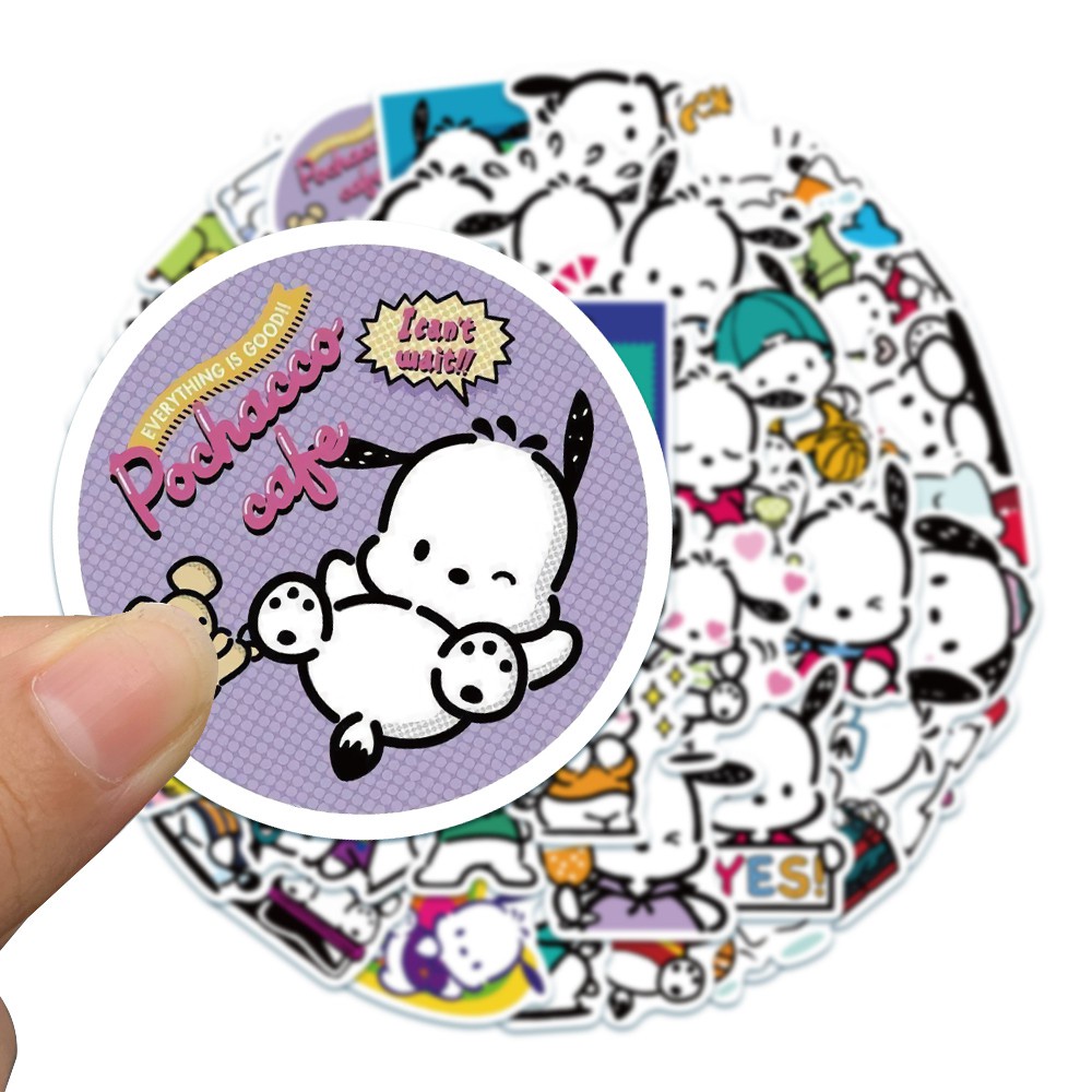 Sticker/ Hình dán pochacco họa tiết hoạt hình trang trí sổ tay, điện thoại...