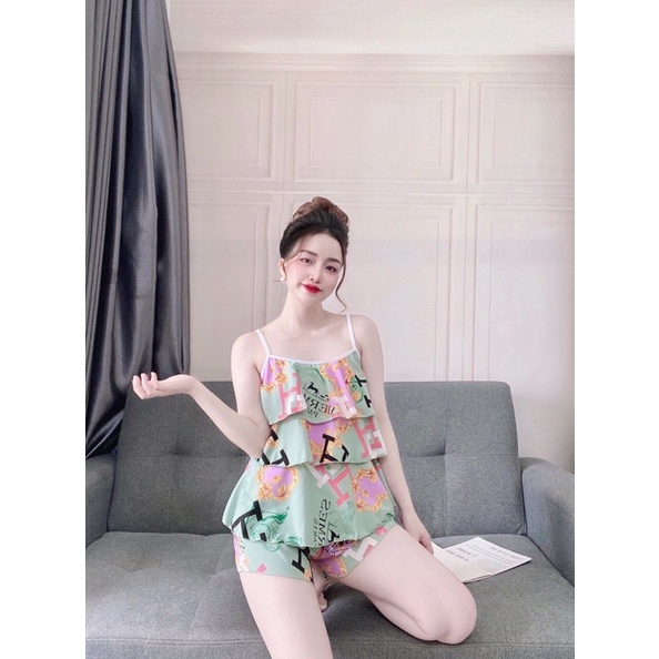 SET đồ ngủ 2 dây tầng xinh xắn | BigBuy360 - bigbuy360.vn