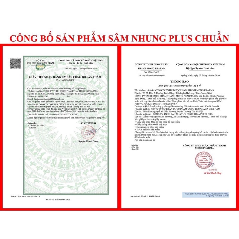 NHUNG SÂM PLUS ĂN NGON NGỦ NGON 60 viên