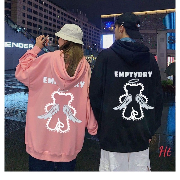 Áo hoodie gấu phản quang EMPTY HT12