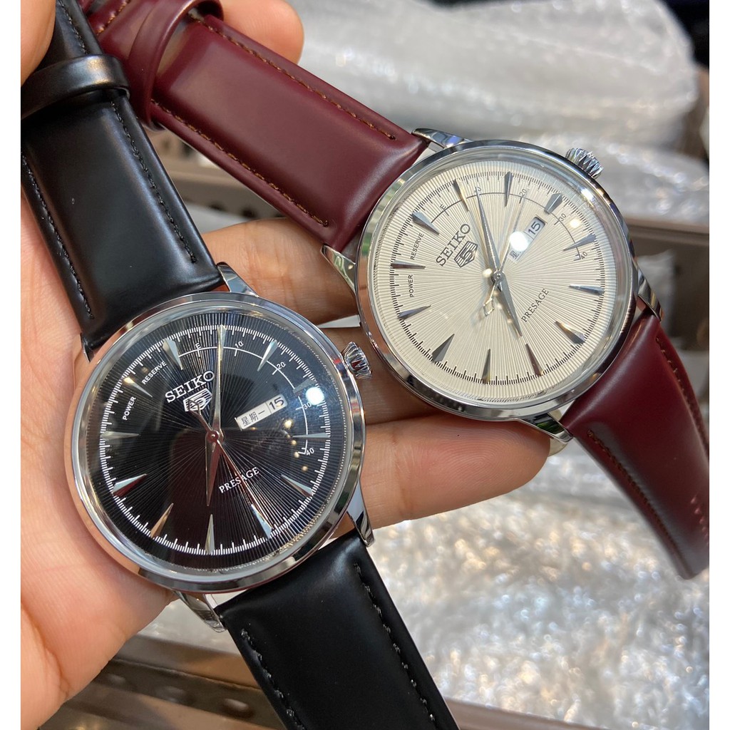 Đồng hồ Seiko nam - Khung thép không gỉ - Mặt kính cong chống sước - Giá rẻ không ở đâu rẻ hơn tằng hộp da + vòng tì hưu