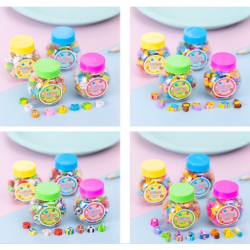 Tẩy hộp 50 món T115 gôm cute dễ thương