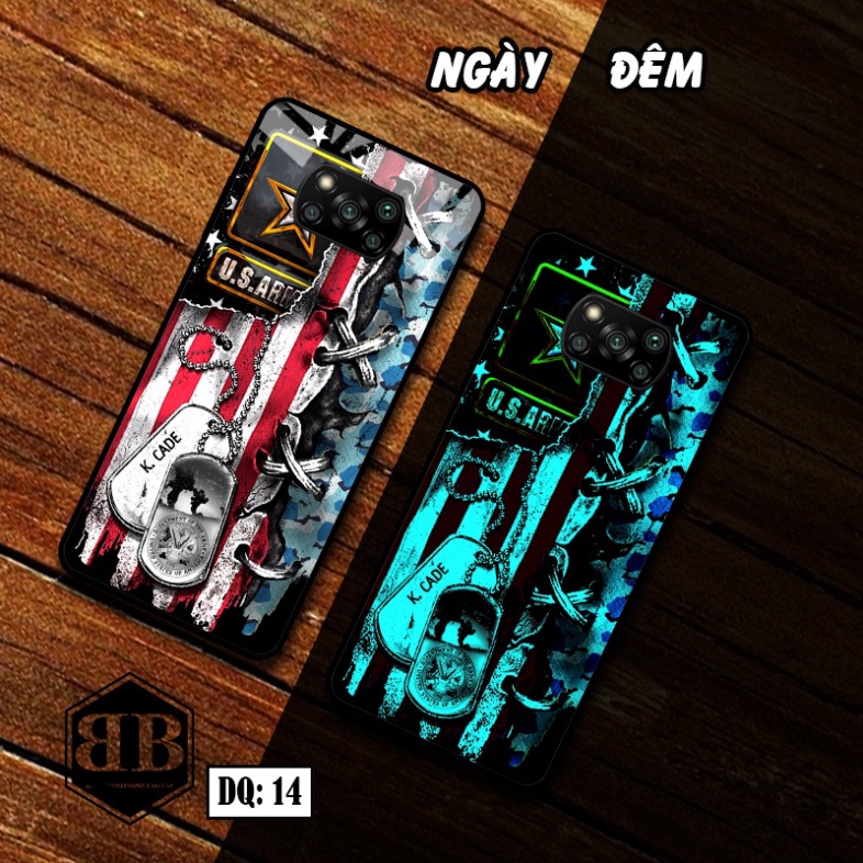 Ốp lưng kính Dạ Quang Xiaomi POCO X3 / POCO X3 PRO phát sáng trong đêm hình joker