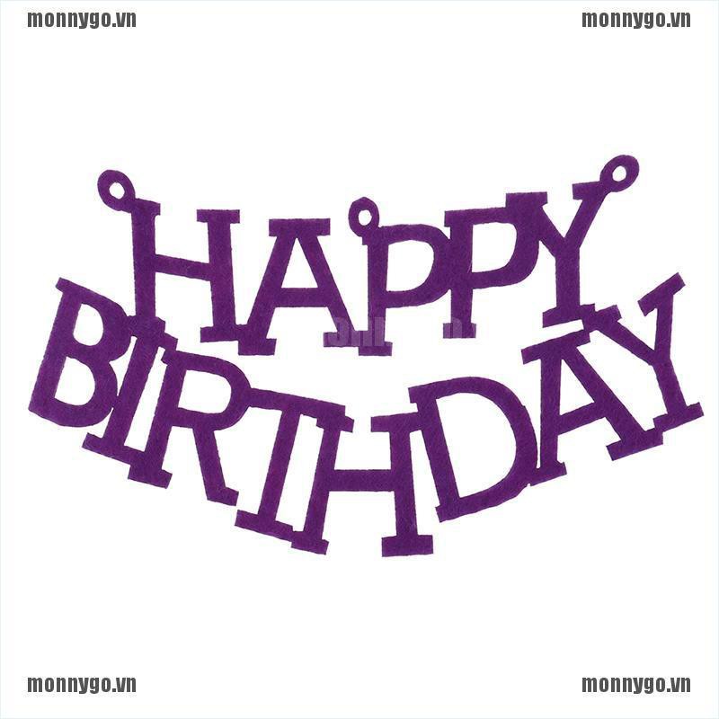 COD[MON]Bộ dây treo chữ Happy Birthday trang trí sinh nhật