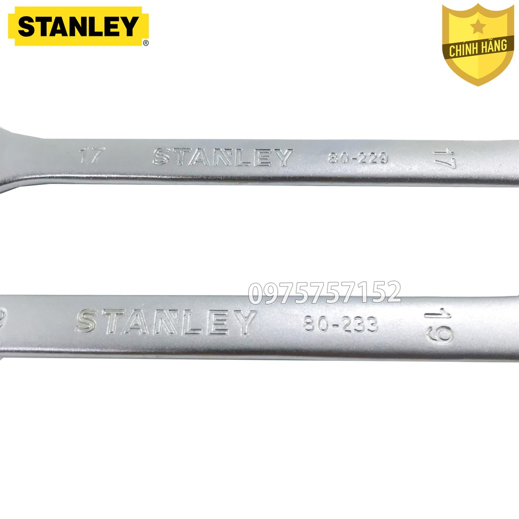 Bộ cờ lê cao cấp STANLEY vòng miệng - đầu tròng 14 chi tiết 8-24mm khay đựng tiện dụng chống va đập  - Chính hãng