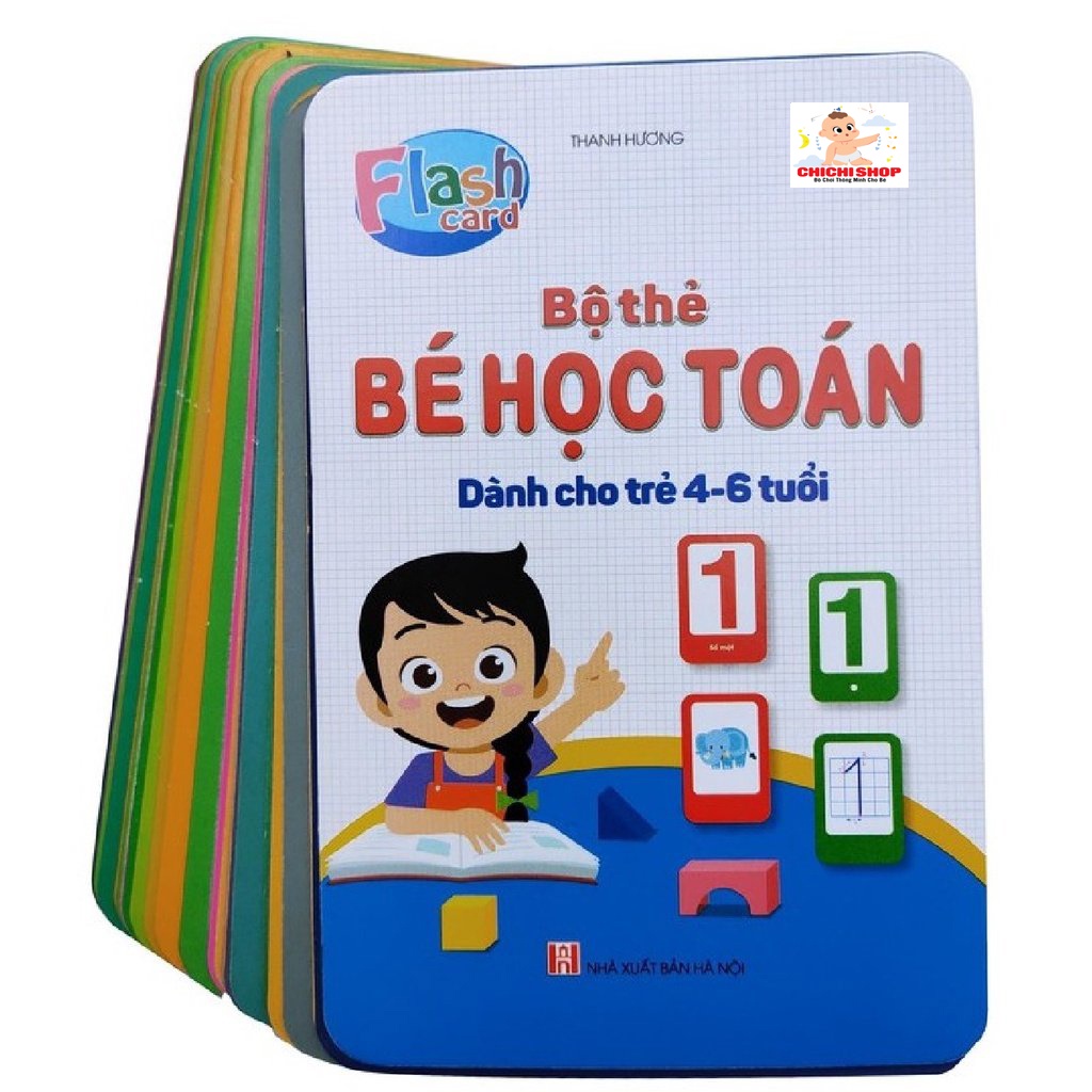 (Tặng Kèm Bộ 42 Thẻ Học Toán) Trọn Bộ 100 Thẻ Học Thông Minh Song Ngữ Anh-Việt Khổ A5 KT 15x21cm Theo PP Glenn Doman