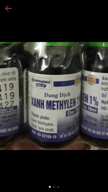 Combo 5 lọ dung dịch xanh methylen