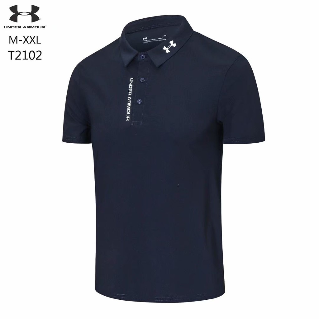 Under Armour  In chữ cái logo Tượng đơn Best đi Kinh doanh Áo thun Được bọc Áo khoác thể thao tay ngắn