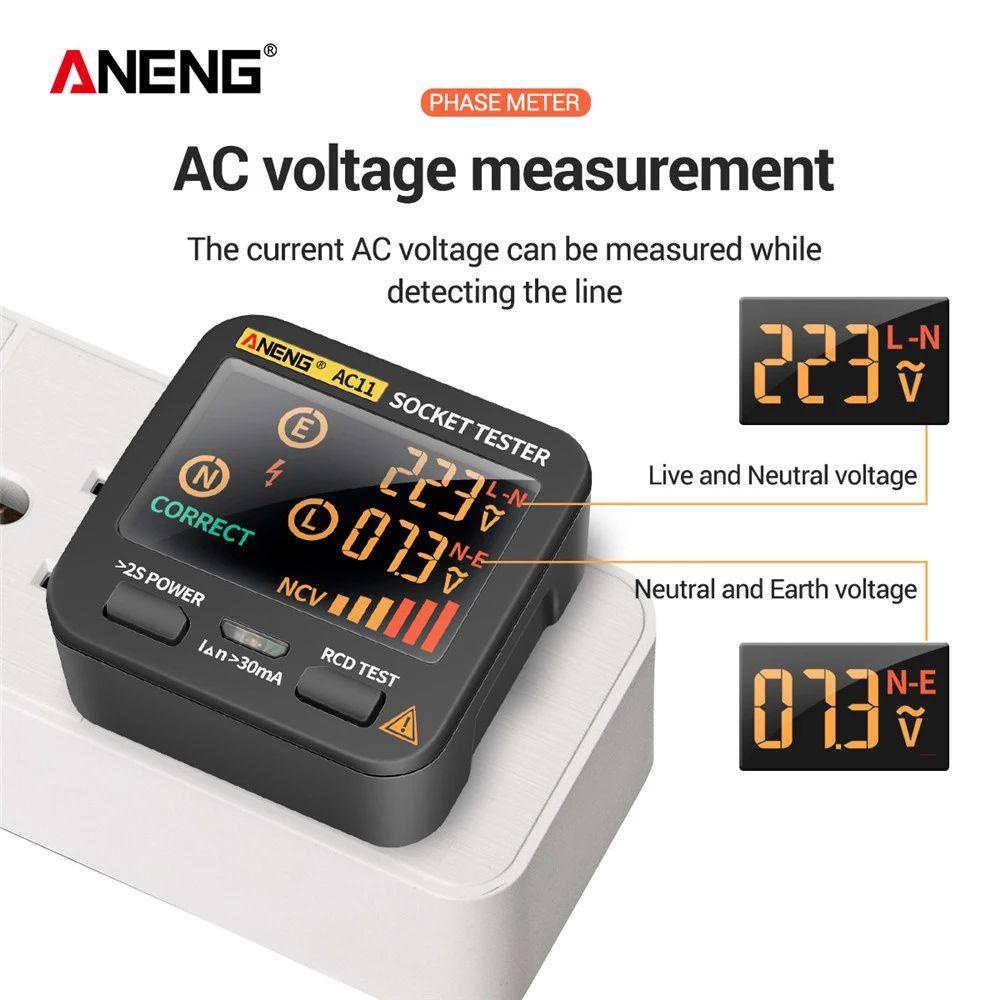 GOGOUP Thiết Bị Kiểm Tra Điện Áp Thông Minh ANENG AC11 Rcd NCV