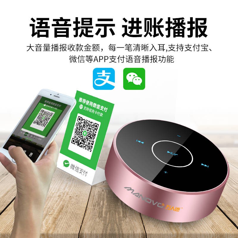 Loa Bluetooth không dây Mini Máy tính nhỏ Báo động Súng Thép Ngoài trời Âm thanh di động Phát sóng Màu Ánh sáng Cắm âm t