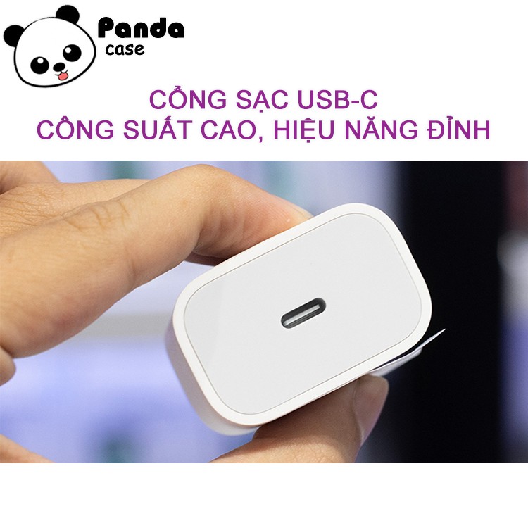 Bộ sạc nhanh 20W cho IPhone 7/7plus/8/8plus/x/xs/xsmax/11/11pro/11promax/12/12pro/12promax- Panda Case