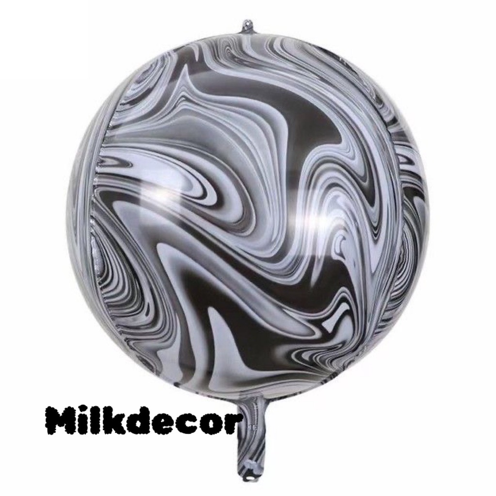 Bóng bay trang trí sinh nhật, bóng bay 4D size 24'' siêu bắt sáng Họa tiết disco, Vân đá MH011