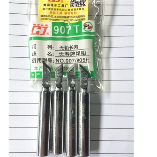 2 chiếc đầu mỏ hàn vát 907