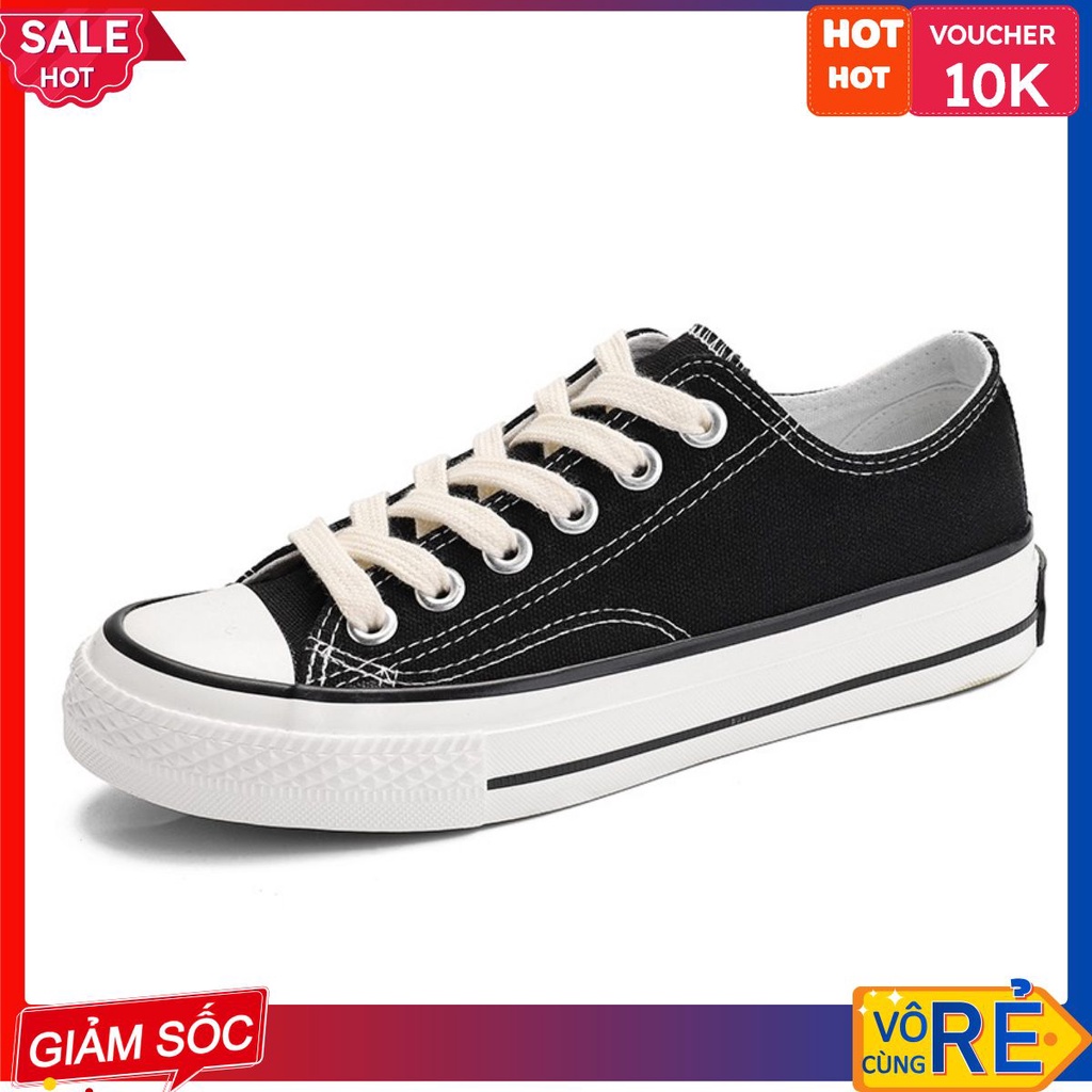 Giày Thể Thao Nam Nữ - Giày Converse CV 1970s Cổ Thấp Đen Thời Trang Học Sinh Đi Học Giá Rẻ