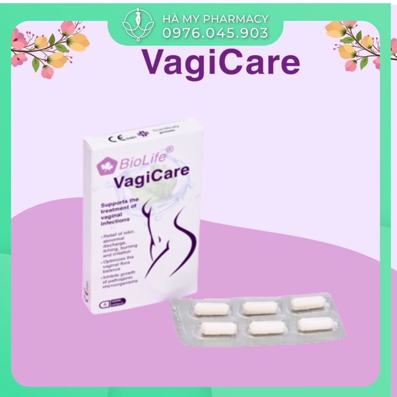 Vagicare 6v. Hỗ trợ sức khỏe phái đẹp Date 2/2023 - Hiện tại chỉ có duy nhất Date này tại Việt Nam