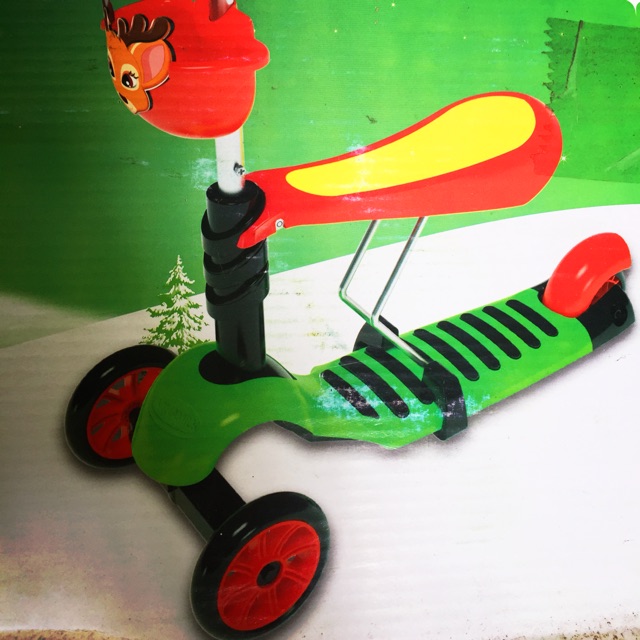 Xe chòi chân scooter 2 chức năng