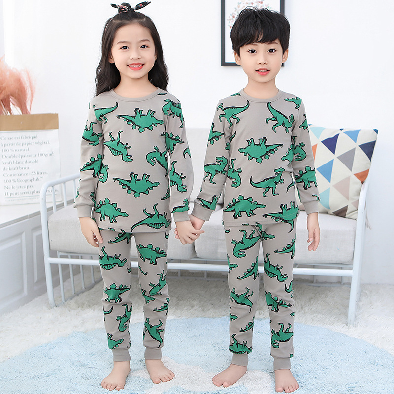 Bộ Đồ Ngủ Pijama Dài Tay Họa Tiết Đáng Yêu Cho Bé