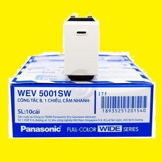 Combo 10 chiếc Hạt công tắc 1 chiều Panasonic dòng WIDE - CT1CW (Hạt to)