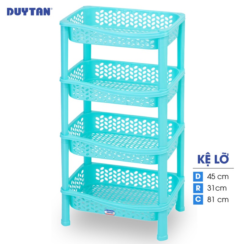 Kệ lỡ nhựa DUY TÂN 4 ngăn (45 x 31 x 81 cm) - 46939 - Giao màu ngẫu nhiên